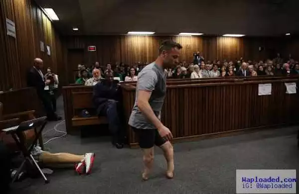 More Photos Of Pistorius On His Stumps InCourt Room After Taking Off His Prosthetic Limbs
